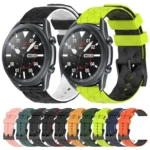 22mm Football Pattern Two-Color Silicone Watch Band - Image 2