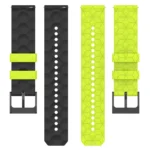 22mm Football Pattern Two-Color Silicone Watch Band - Image 5
