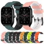 20mm Football Texture Two-Color Silicone Watch Band - Image 2
