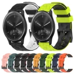 20mm Football Pattern Two-Color Silicone Watch Band - Image 2