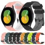 20mm Football Pattern Two-Color Silicone Watch Band - Image 2