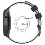 20mm Football Pattern Two-Color Silicone Watch Band - Image 6