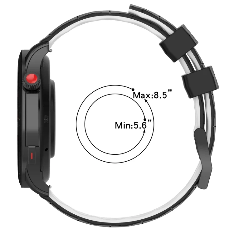 SYA002119701_B5.webp 20mm Football Pattern Two-Color Silicone Watch Band - Image 6