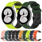 20mm Football Pattern Two-Color Silicone Watch Band - Image 2