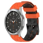 20mm Football Pattern Two-Color Silicone Watch Band