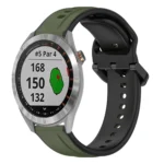 20mm Convex Loop Two-Color Silicone Watch Band