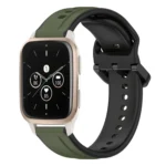 20mm Convex Loop Two-Color Silicone Watch Band