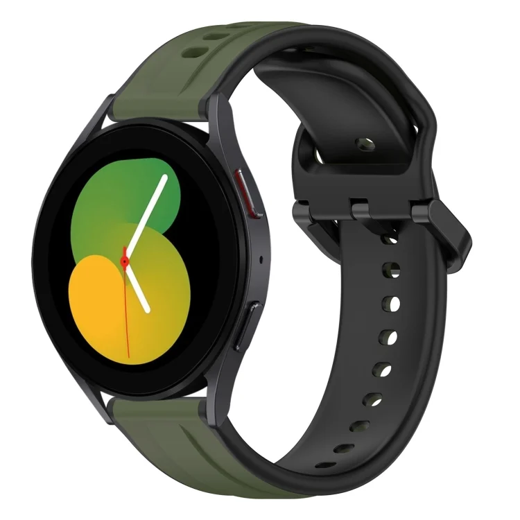 SYA002133201A.webp 20mm Convex Loop Two-Color Silicone Watch Band - Image 1