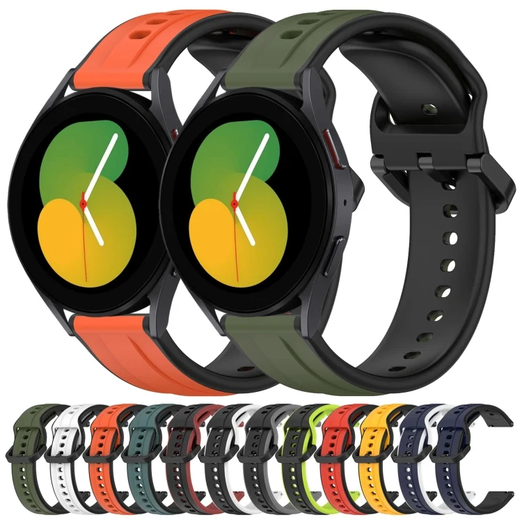 SYA002133201_B1.webp 20mm Convex Loop Two-Color Silicone Watch Band - Image 2