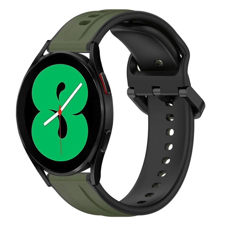 20mm Convex Loop Two-Color Silicone Watch Band