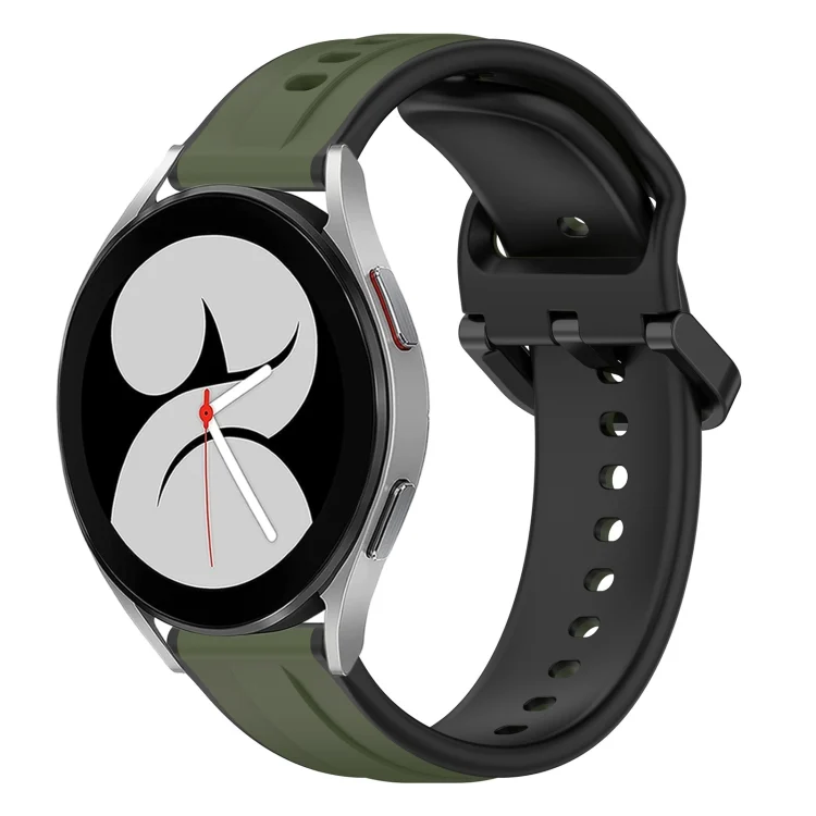 20mm Convex Loop Two-Color Silicone Watch Band