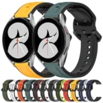 20mm Convex Loop Two-Color Silicone Watch Band - Image 2