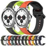 20mm Convex Loop Two-Color Silicone Watch Band - Image 2