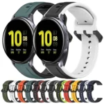 20mm Convex Loop Two-Color Silicone Watch Band - Image 2