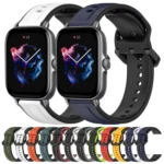 20mm Convex Loop Two-Color Silicone Watch Band - Image 2