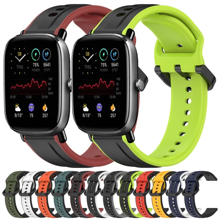 SYA002133304_B1.webp 20mm Convex Loop Two-Color Silicone Watch Band - Image 2