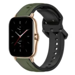 20mm Convex Loop Two-Color Silicone Watch Band