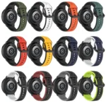 20mm Convex Loop Two-Color Silicone Watch Band - Image 3