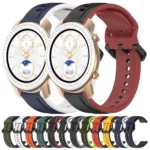 20mm Convex Loop Two-Color Silicone Watch Band - Image 2