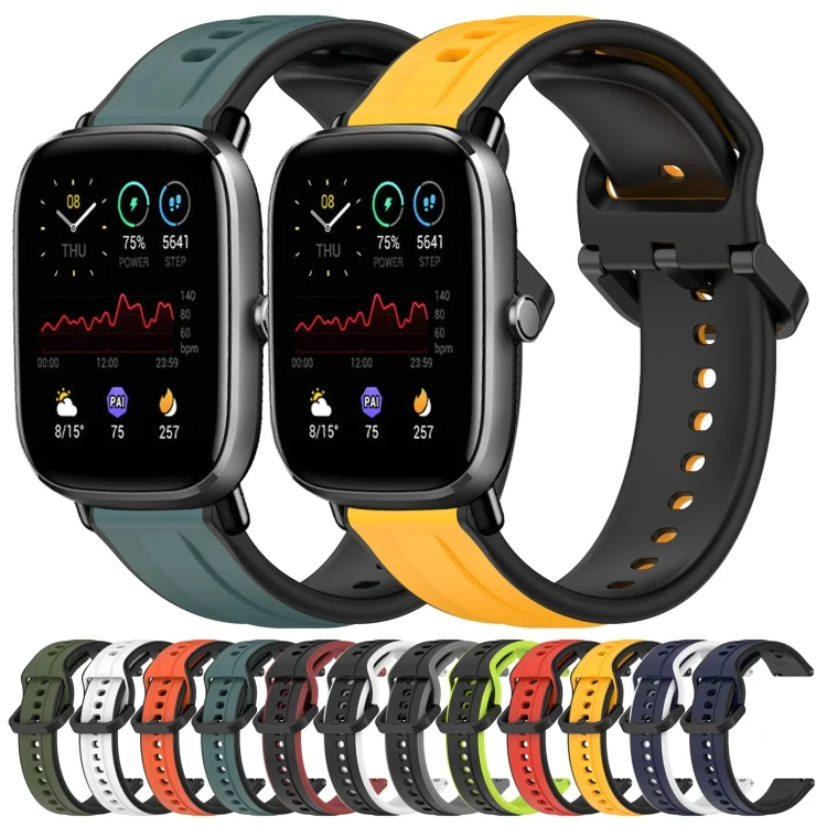 SYA002133310_B1.webp 20mm Convex Loop Two-Color Silicone Watch Band - Image 2