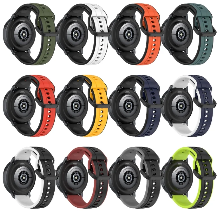 SYA002133311_B2.webp 20mm Convex Loop Two-Color Silicone Watch Band - Image 3