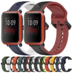 20mm Convex Loop Two-Color Silicone Watch Band - Image 2