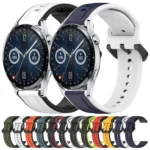 20mm Convex Loop Two-Color Silicone Watch Band - Image 2