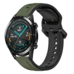 20mm Convex Loop Two-Color Silicone Watch Band