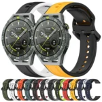 22mm Convex Loop Two-Color Silicone Watch Band - Image 2