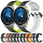 22mm Convex Loop Two-Color Silicone Watch Band - Image 2