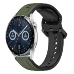 22mm Convex Loop Two-Color Silicone Watch Band