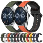 22mm Convex Loop Two-Color Silicone Watch Band - Image 2