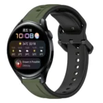 22mm Convex Loop Two-Color Silicone Watch Band