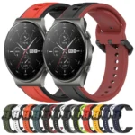 22mm Convex Loop Two-Color Silicone Watch Band - Image 2