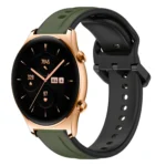 22mm Convex Loop Two-Color Silicone Watch Band