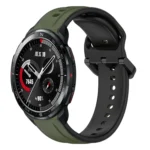 22mm Convex Loop Two-Color Silicone Watch Band