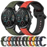 22mm Convex Loop Two-Color Silicone Watch Band - Image 2
