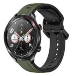 22mm Convex Loop Two-Color Silicone Watch Band