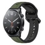 22mm Convex Loop Two-Color Silicone Watch Band