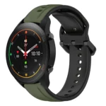 22mm Convex Loop Two-Color Silicone Watch Band