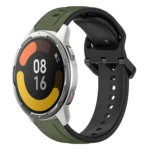 22mm Convex Loop Two-Color Silicone Watch Band
