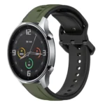 22mm Convex Loop Two-Color Silicone Watch Band