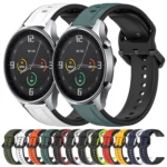 22mm Convex Loop Two-Color Silicone Watch Band - Image 2