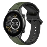 22mm Convex Loop Two-Color Silicone Watch Band