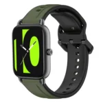 22mm Convex Loop Two-Color Silicone Watch Band