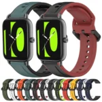 22mm Convex Loop Two-Color Silicone Watch Band - Image 2
