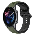 22mm Convex Loop Two-Color Silicone Watch Band