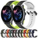 22mm Convex Loop Two-Color Silicone Watch Band - Image 2