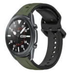 22mm Convex Loop Two-Color Silicone Watch Band
