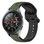 22mm Convex Loop Two-Color Silicone Watch Band